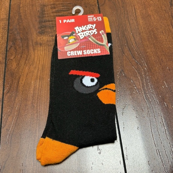 3/$20 Crazy Socks Angry Birds for Men & Women Cozy Funny Gift for Game Lovers - Picture 4 of 6